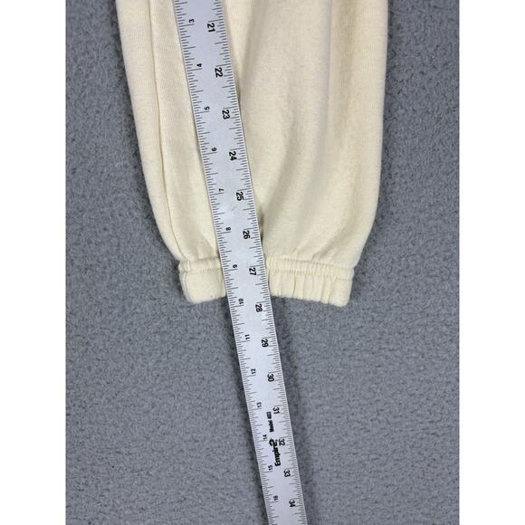 Aviator Nation Sweatpants Women’s Small Ivory Black Thunderbolt Lounge Jogger - Picture 12 of 12